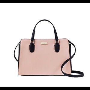 Kate Spade Laurel Way Reese Satchel in Black/Nude